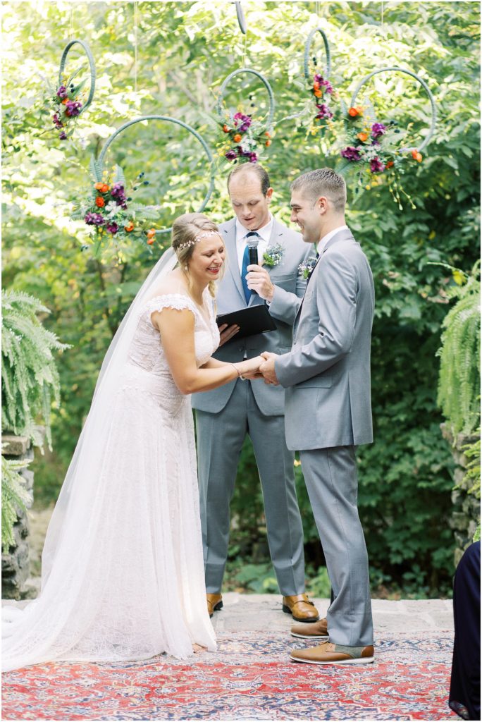 Nature-inspired wedding ceremony at  Krippendorf Lodge
